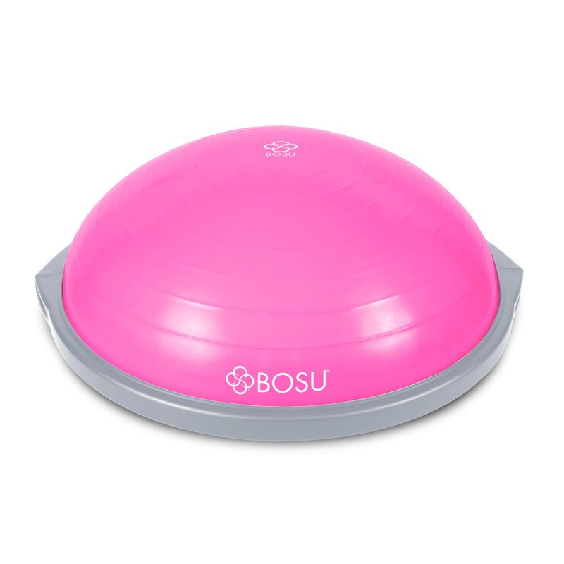 Bosu 72-10850 Home Gym Equipment The Original Balance Trainer 65 cm Diameter, Pink and Gray - Image 1